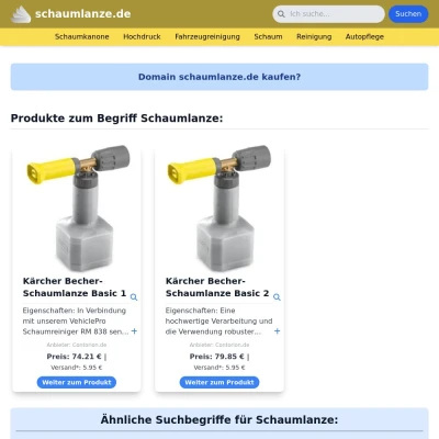 Screenshot schaumlanze.de