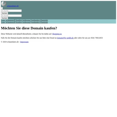 Screenshot schaumlatex.de