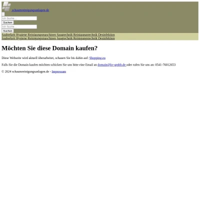 Screenshot schaumreinigungsanlagen.de