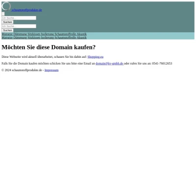 Screenshot schaumstoffprodukte.de