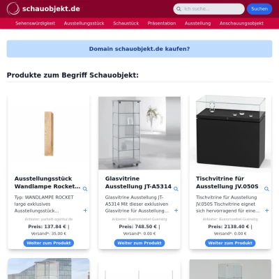 Screenshot schauobjekt.de