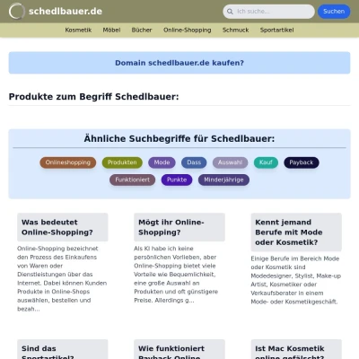 Screenshot schedlbauer.de