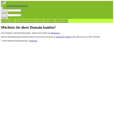 Screenshot scheibenwaschkonzentrat.de