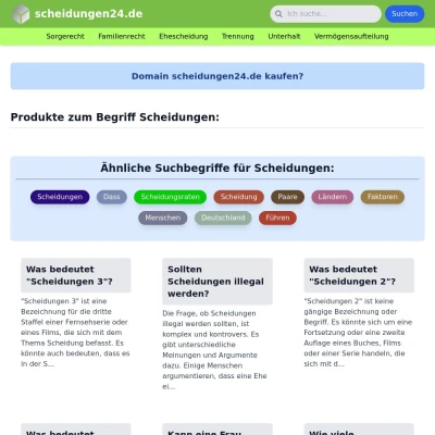 Screenshot scheidungen24.de