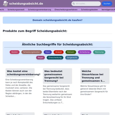 Screenshot scheidungsabsicht.de