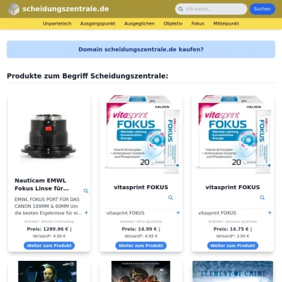 Screenshot scheidungszentrale.de