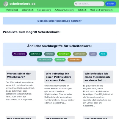Screenshot scheitenkorb.de