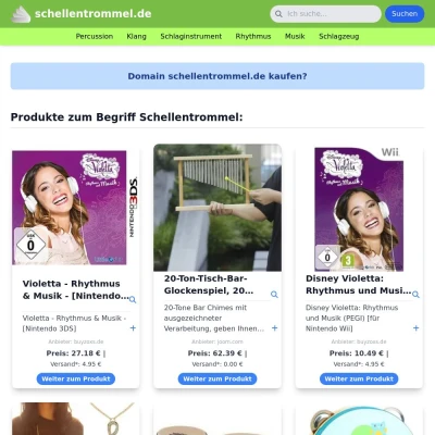 Screenshot schellentrommel.de