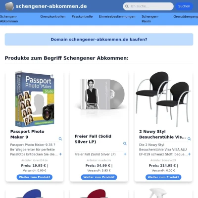 Screenshot schengener-abkommen.de