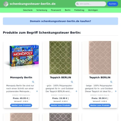 Screenshot schenkungssteuer-berlin.de