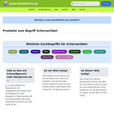 Screenshot scherzartikel24.de