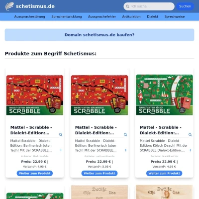 Screenshot schetismus.de
