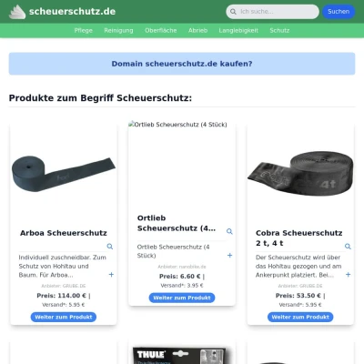 Screenshot scheuerschutz.de