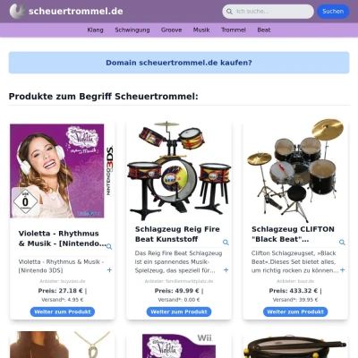 Screenshot scheuertrommel.de