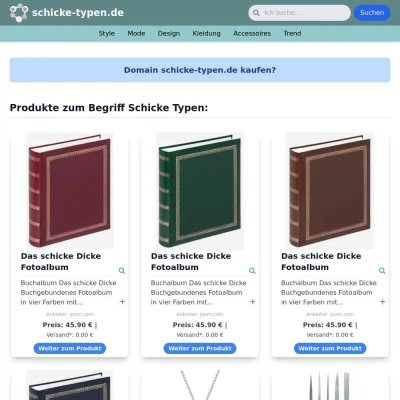 Screenshot schicke-typen.de