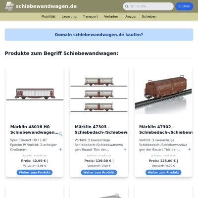 Screenshot schiebewandwagen.de