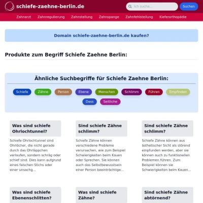 Screenshot schiefe-zaehne-berlin.de