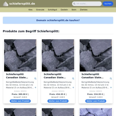 Screenshot schiefersplitt.de