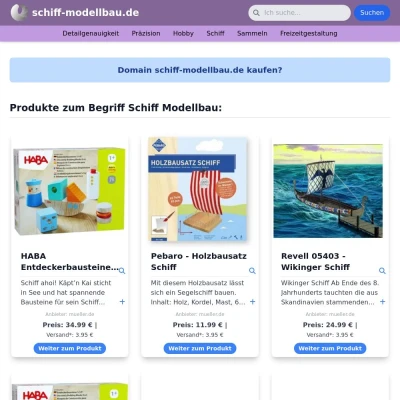 Screenshot schiff-modellbau.de