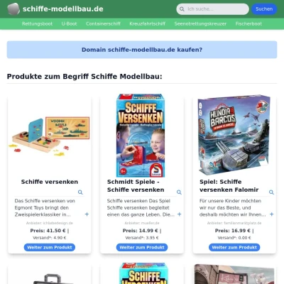Screenshot schiffe-modellbau.de