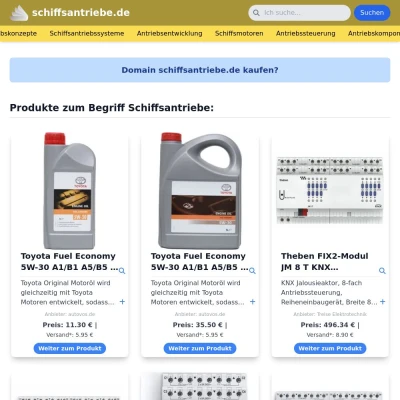 Screenshot schiffsantriebe.de