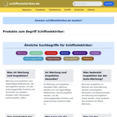 Screenshot schiffselektriker.de