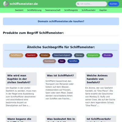 Screenshot schiffsmeister.de