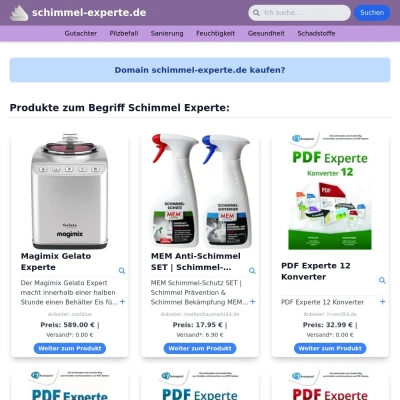 Screenshot schimmel-experte.de