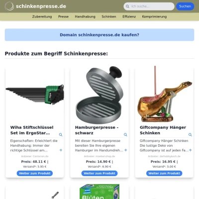 Screenshot schinkenpresse.de