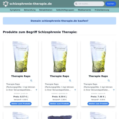 Screenshot schizophrenie-therapie.de