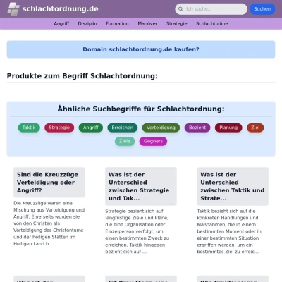 Screenshot schlachtordnung.de