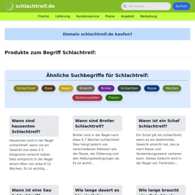 Screenshot schlachtreif.de