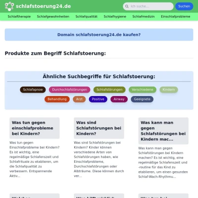 Screenshot schlafstoerung24.de