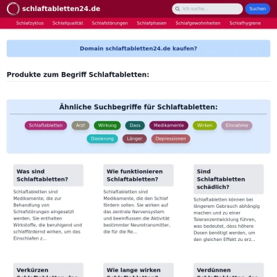 Screenshot schlaftabletten24.de