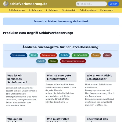 Screenshot schlafverbesserung.de