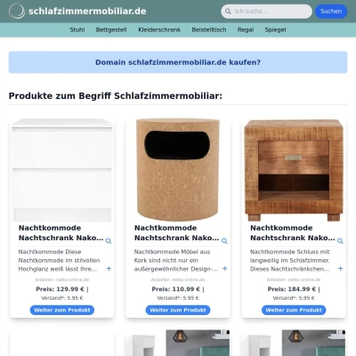 Screenshot schlafzimmermobiliar.de