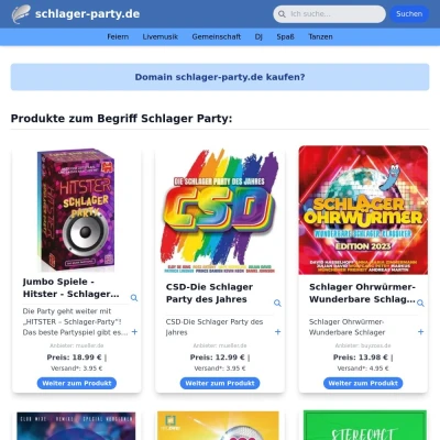 Screenshot schlager-party.de