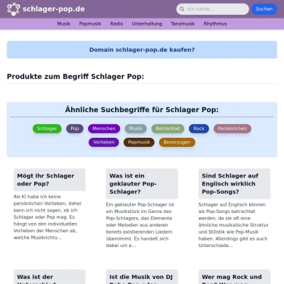 Screenshot schlager-pop.de