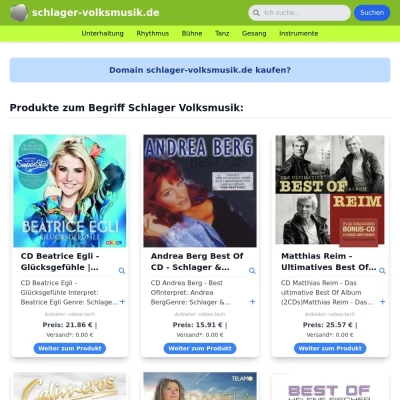 Screenshot schlager-volksmusik.de