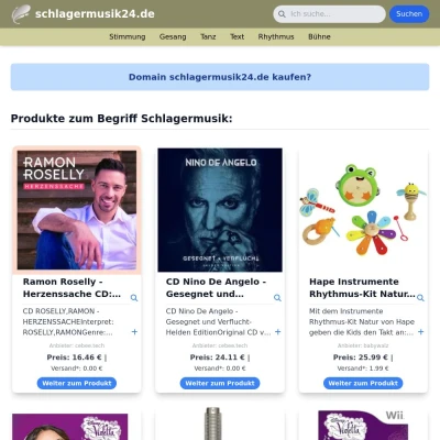 Screenshot schlagermusik24.de