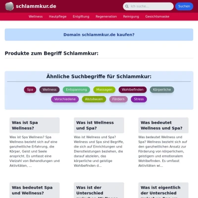 Screenshot schlammkur.de