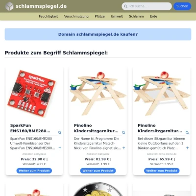 Screenshot schlammspiegel.de