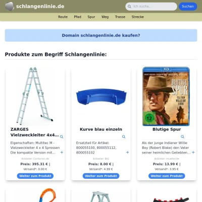 Screenshot schlangenlinie.de