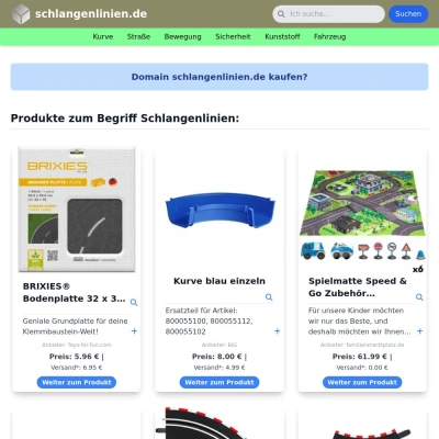 Screenshot schlangenlinien.de