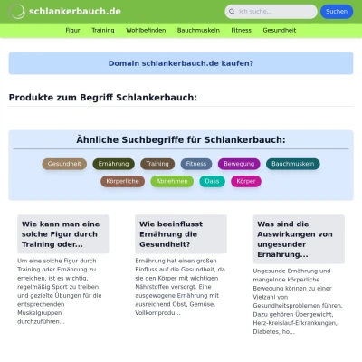 Screenshot schlankerbauch.de