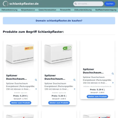 Screenshot schlankpflaster.de