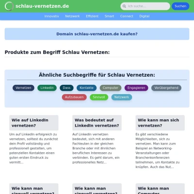 Screenshot schlau-vernetzen.de