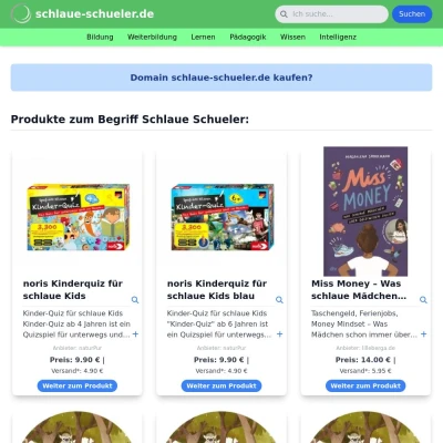 Screenshot schlaue-schueler.de