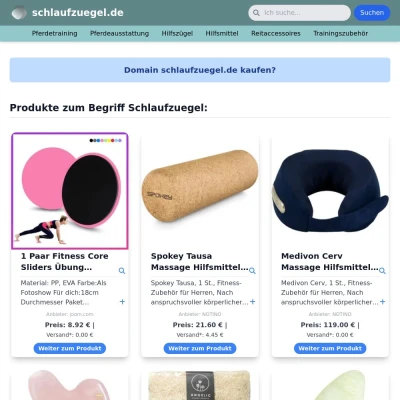 Screenshot schlaufzuegel.de