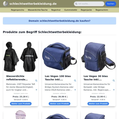 Screenshot schlechtwetterbekleidung.de